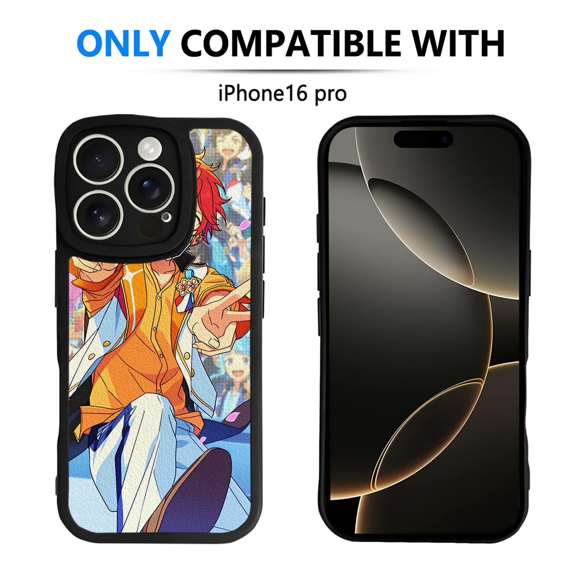 （画像用） あんさんぶるスターズ! Ensemble Stars 【iPhone 16シリーズ対応】シリコンスマホケース（レザー調） 材質：シリコン